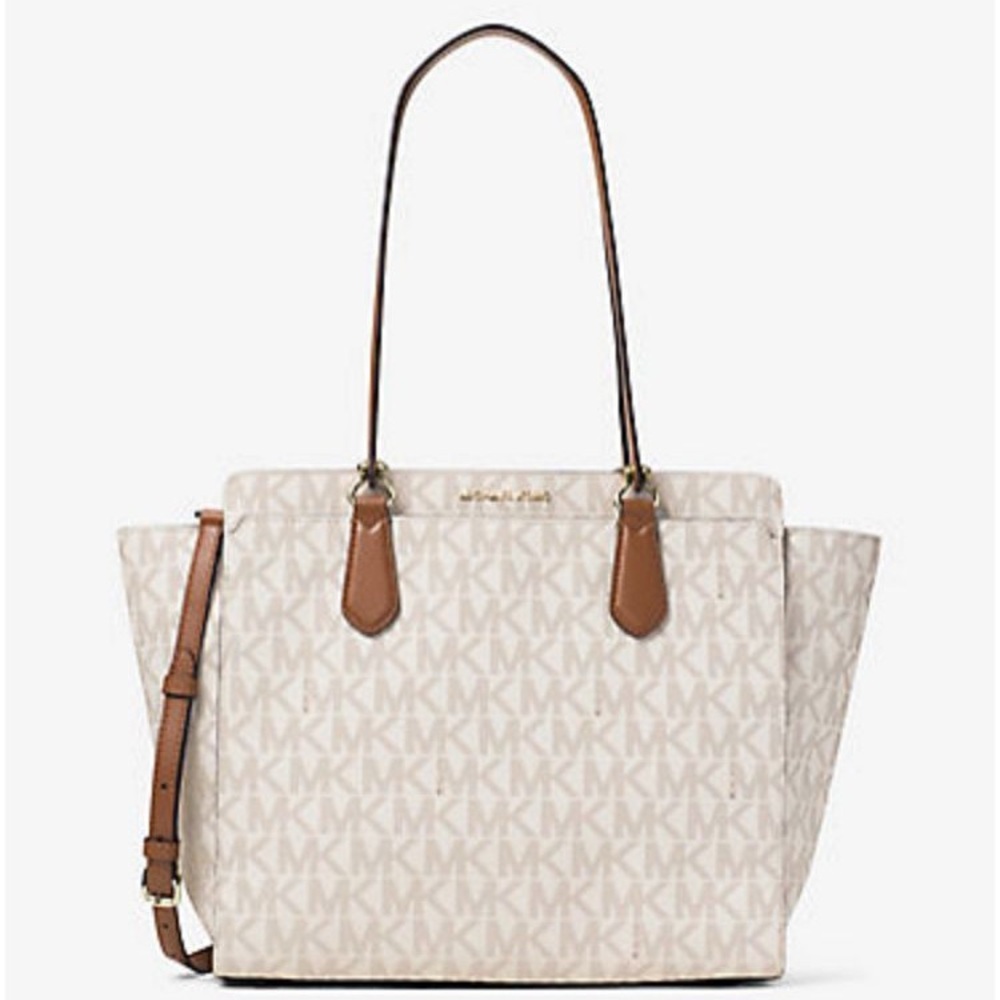 Michael Kors cream/brown shoulder bag